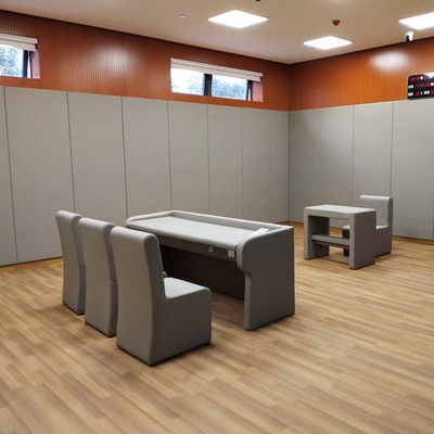 检察院办案区墙面防撞阻燃软包