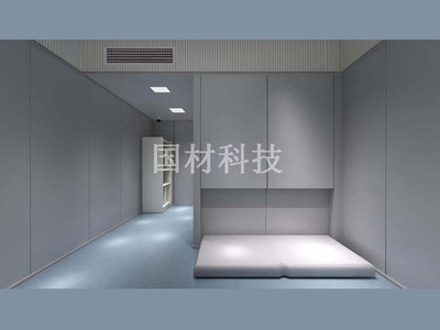 留置室防撞软包+皮革防撞床