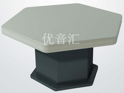 六边形谈话室防撞桌子
