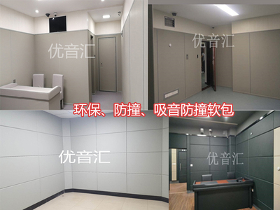 监察委办案区墙体防撞阻燃软包
